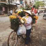 hanoi marchande de fleurs