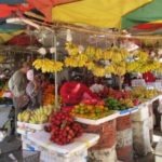 stand de fruits marché au cambodge